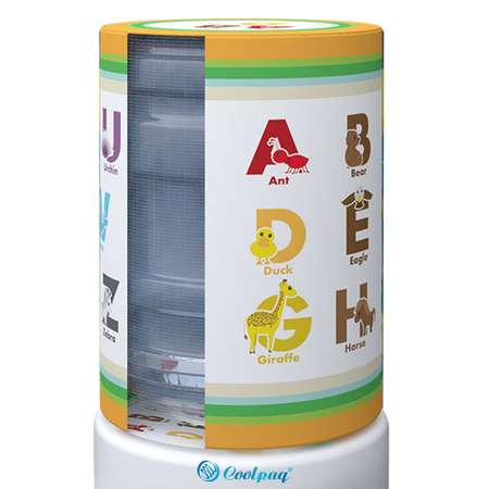 Чехол на бутыль 19л Coolpaq Alphabet