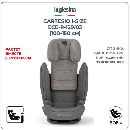 Автокресло Inglesina Cartesio Stone Grey Isofix 2/3 (15-36 кг)