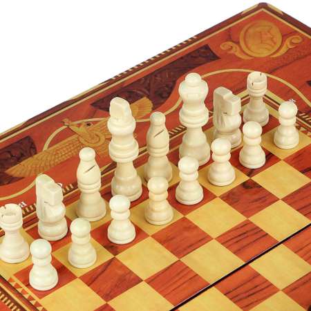 Настольная игра Zhorya 3 в 1 шашки шахматы нарды