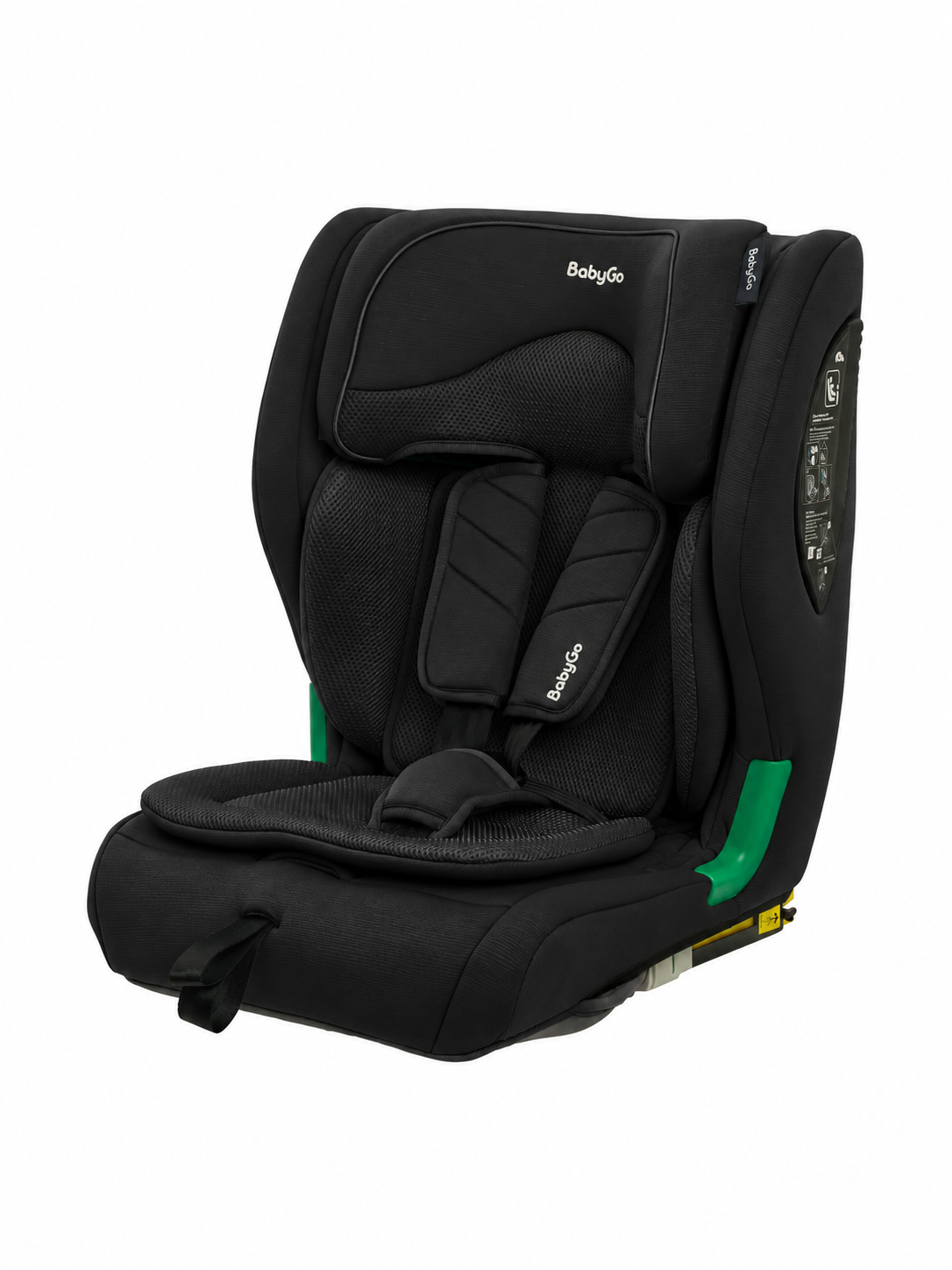 Автокресло BabyGo Flex Isofix 1/2/3 (9-36 кг) черный - фото 6