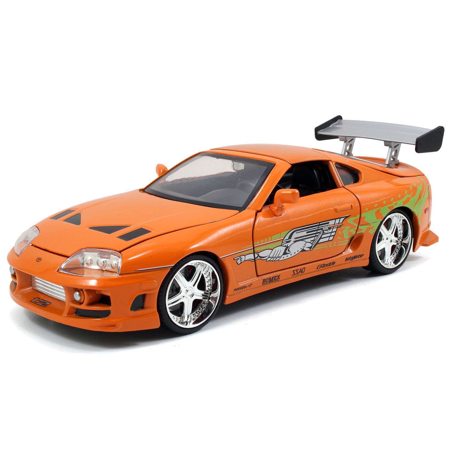 Автомобиль Fast and Furious Toyota Supra-Orange 1995 1:24 97168 - фото 1