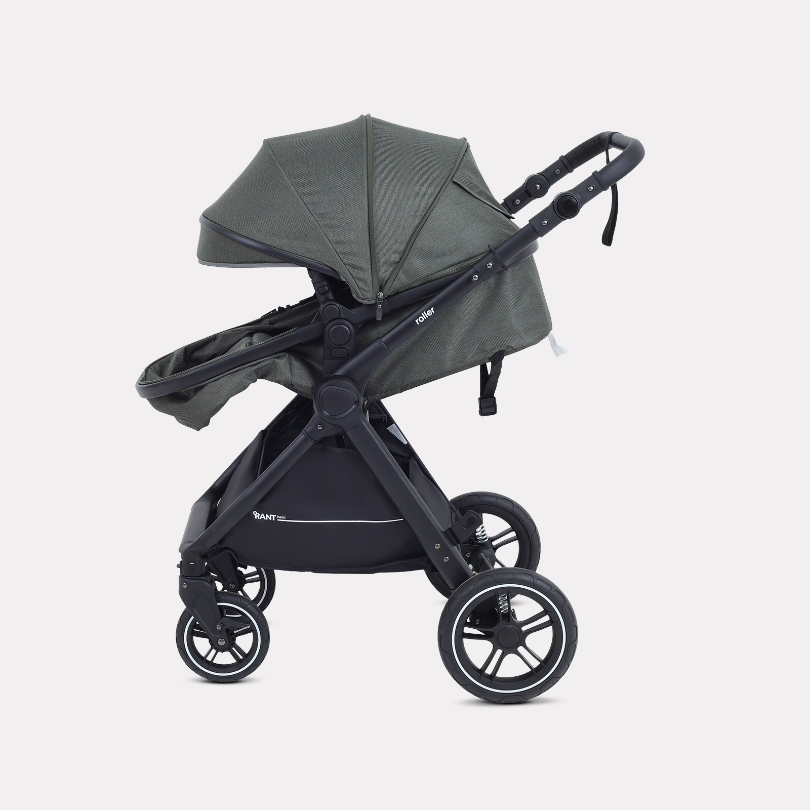 Коляска трансформер Rant Basic Roller 2в1, olive зеленый - фото 13