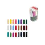 Нитки для шитья Develia армированные 40ЛШ 200 м швейный набор 24 цвета с иголками