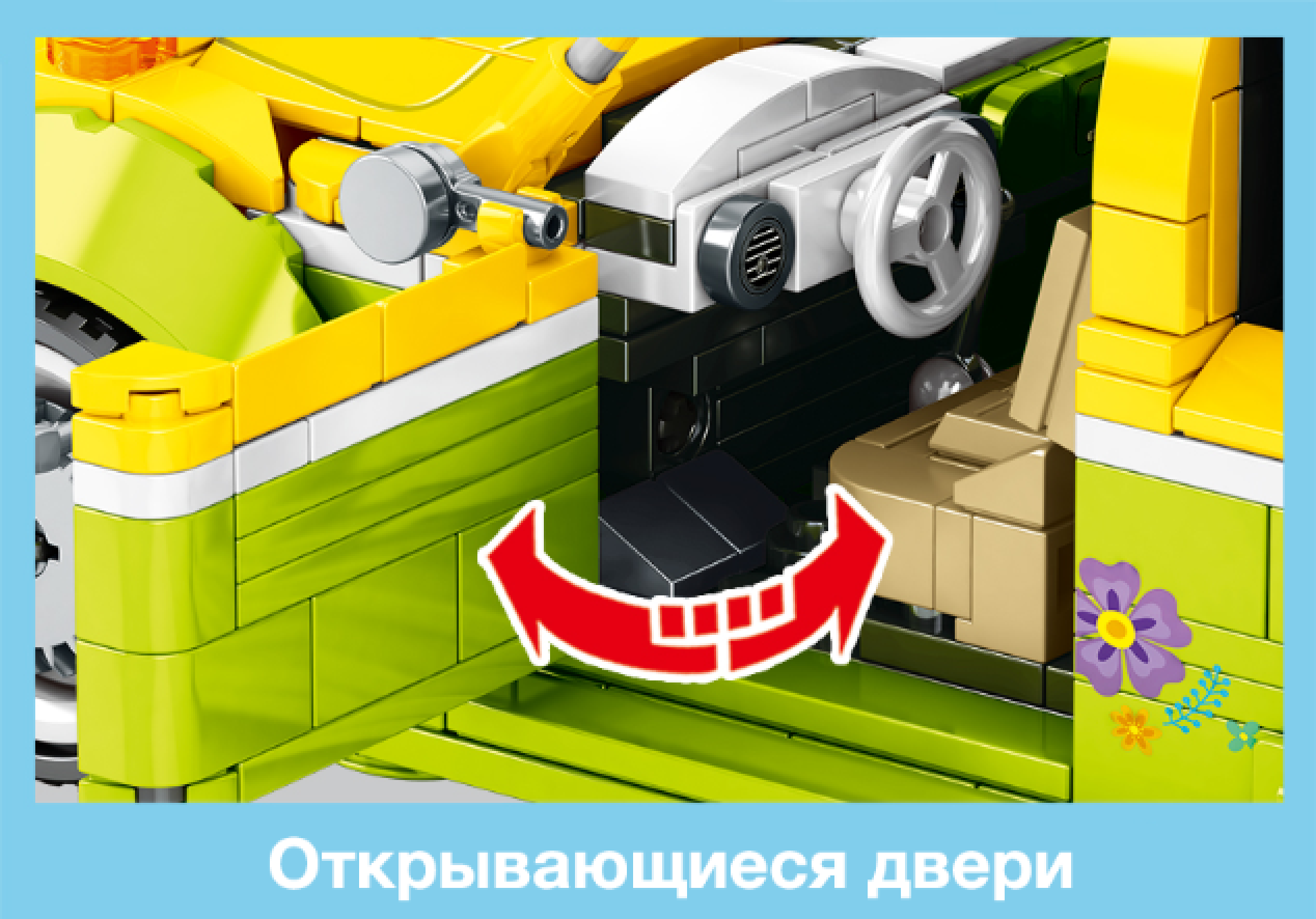 Конструктор Sembo Block Машина для пикника - фото 3