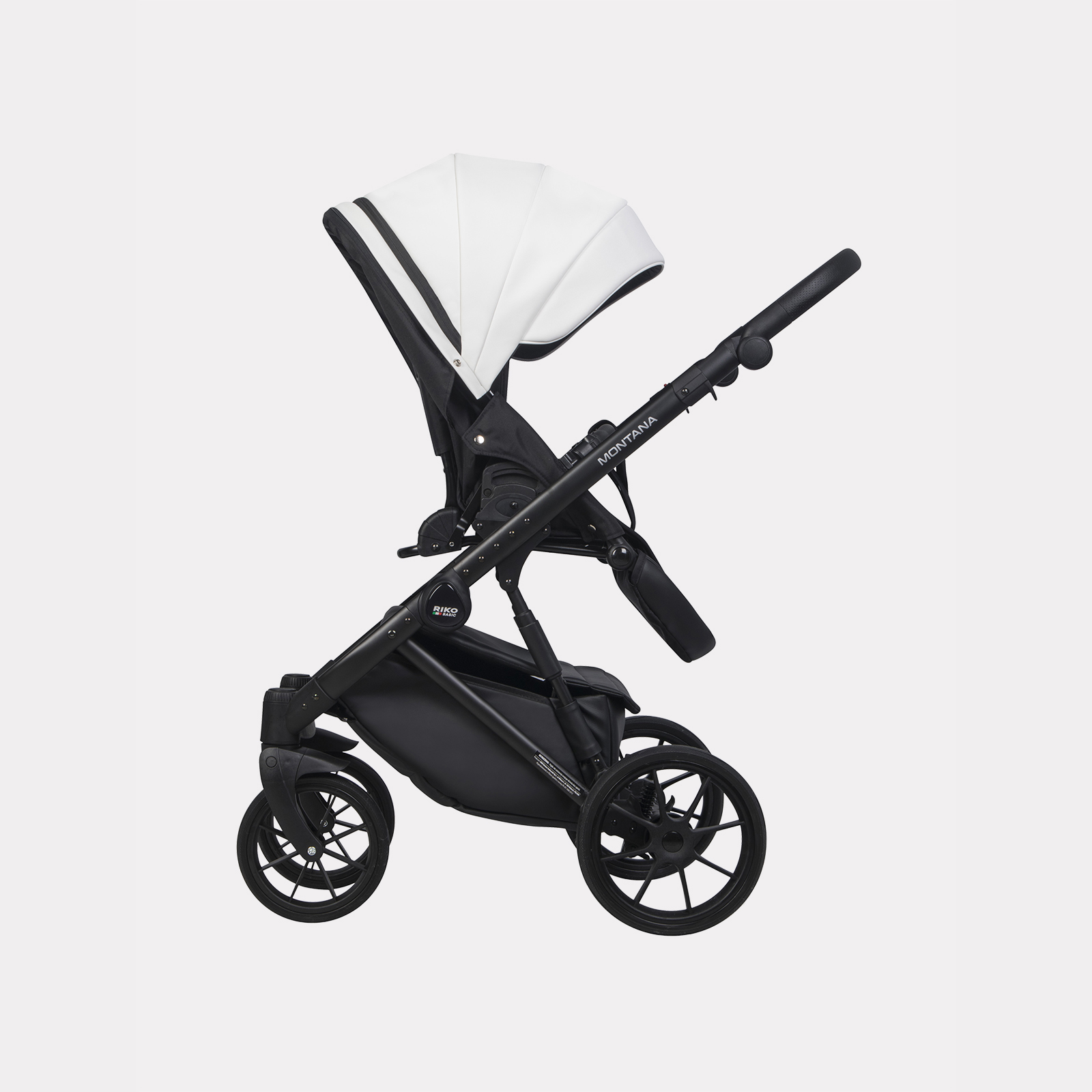 Коляска 3в1 Riko Basic Montana Ecco белый - фото 6