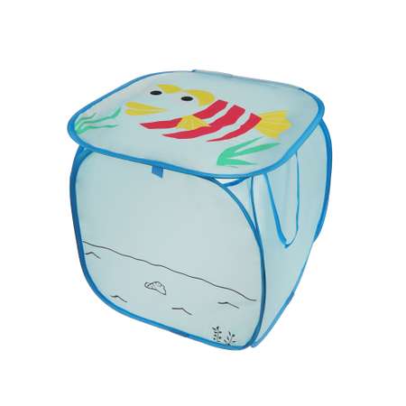 Корзина для игрушек Наша Игрушка Рыбка 43х43х43 см