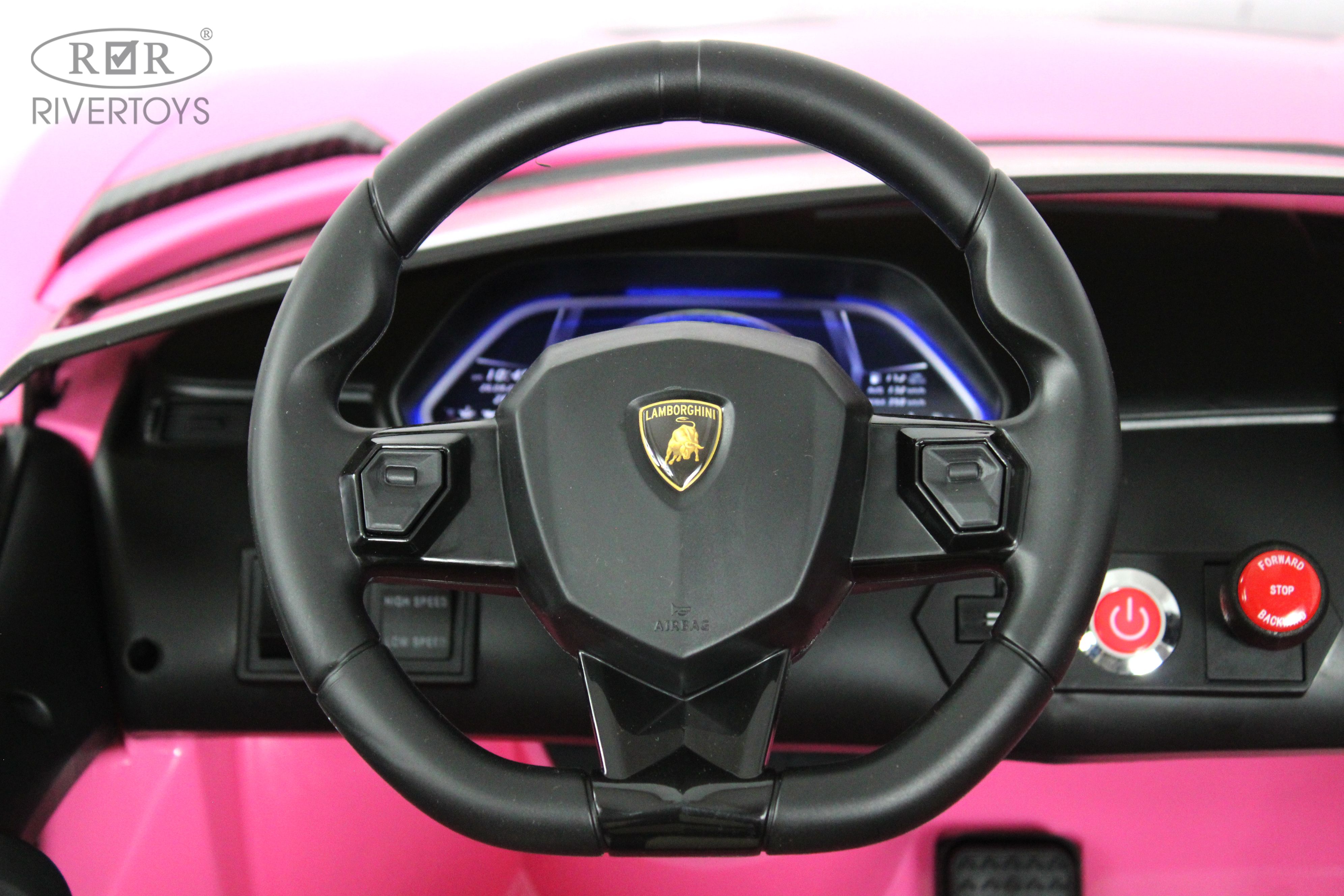 Электромобиль RIVERTOYS A111MP-PINK С пультом ДУ - фото 24