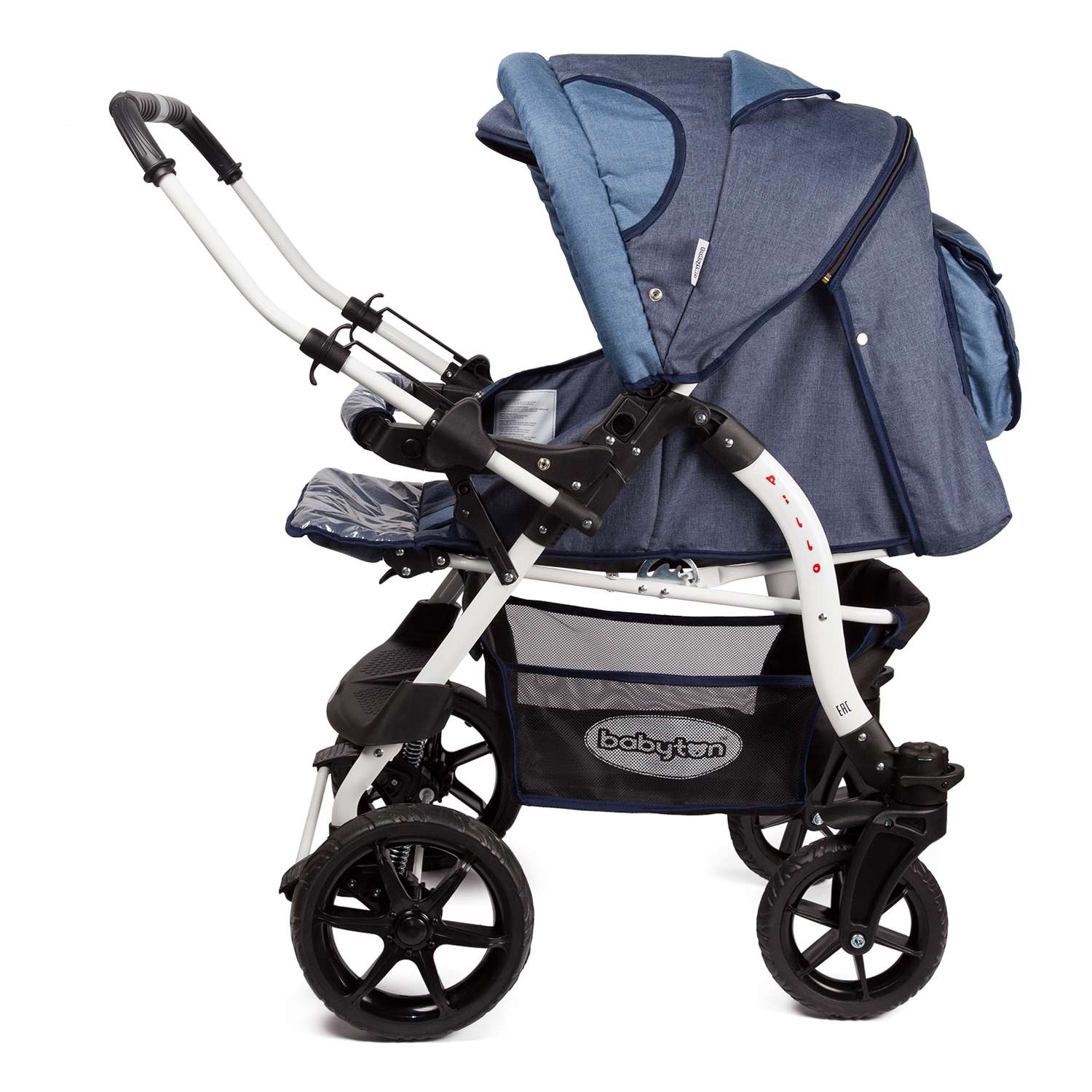 Коляска трансформер Babyton Pillo OX Dark Blue - фото 4