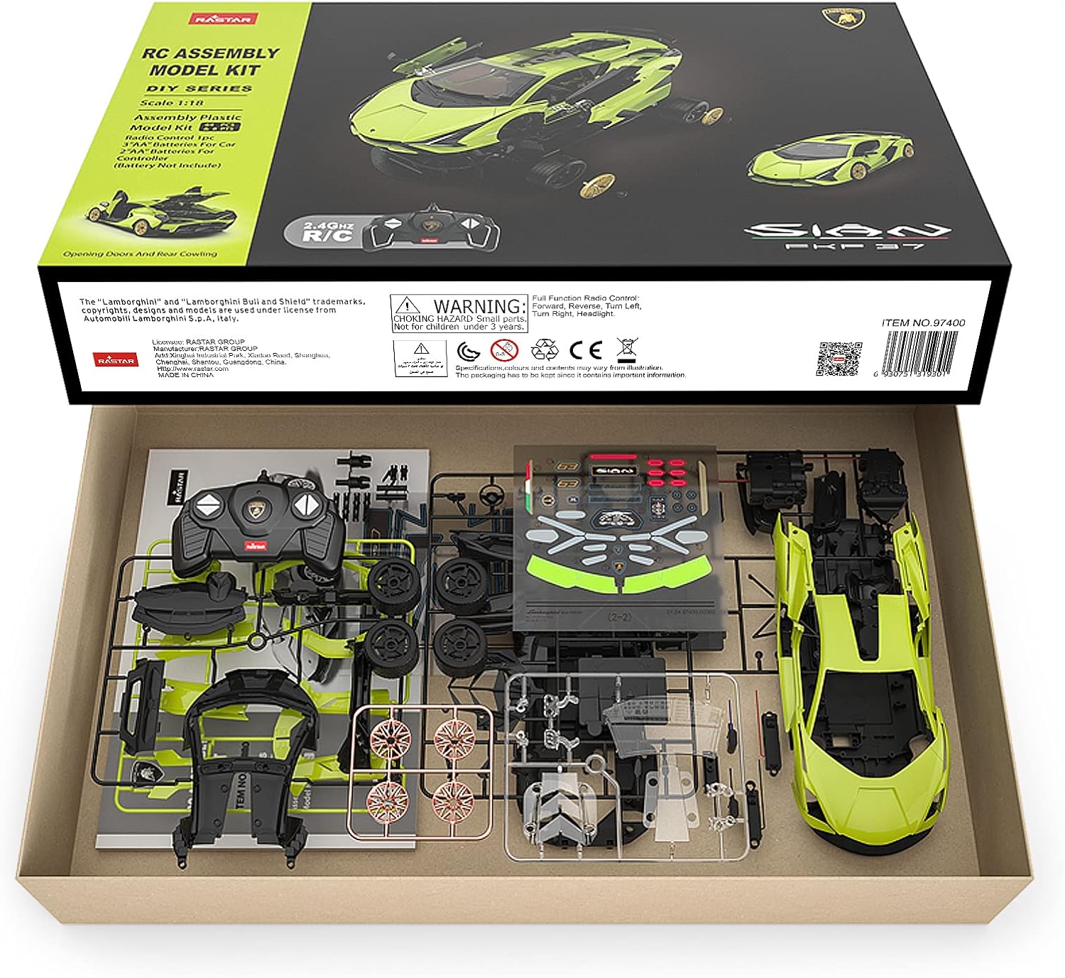 Конструктор Rastar Lamborghini Sian 72 дет. - фото 9