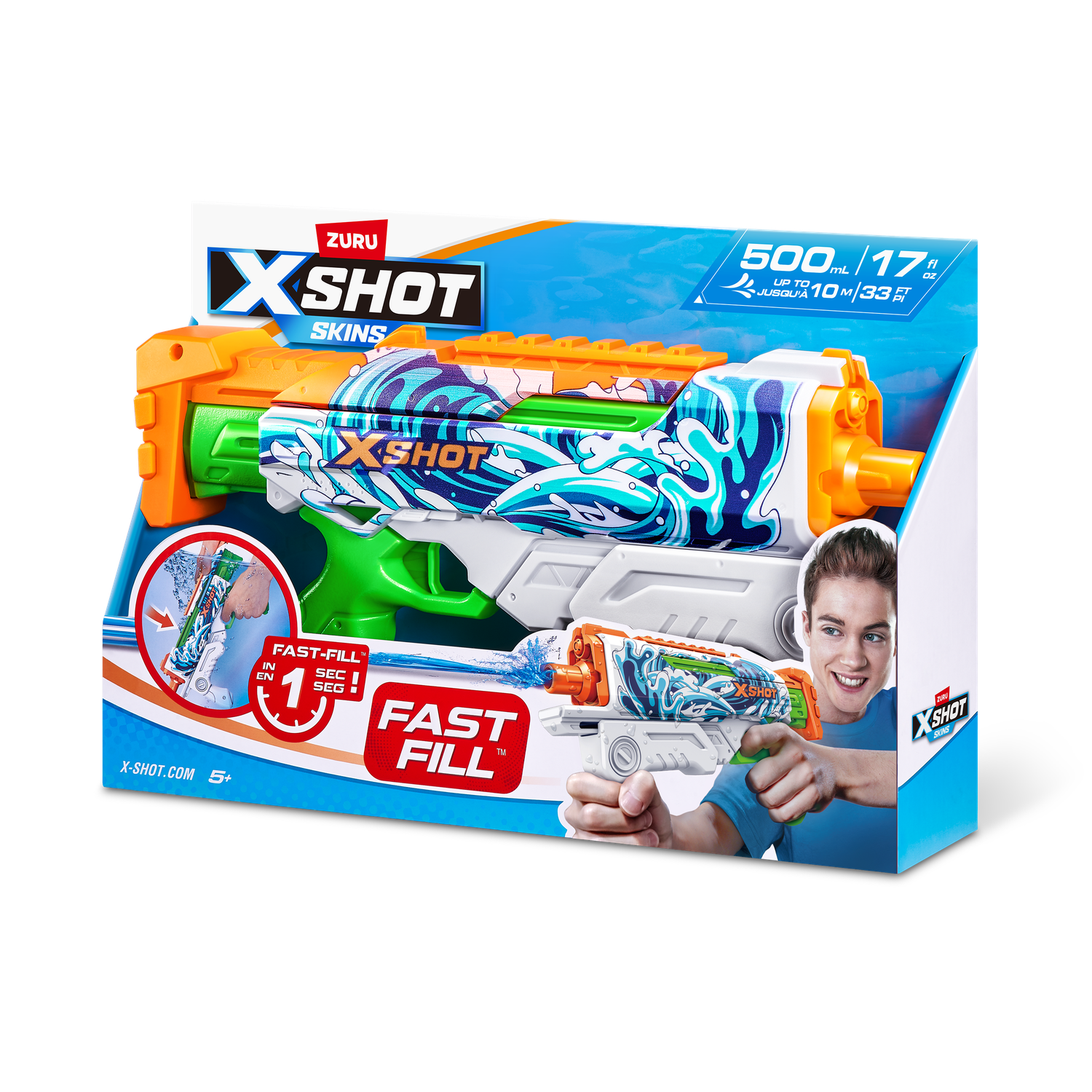 Бластер водный Zuru XSHOT  Skins Гиперлоад - фото 8