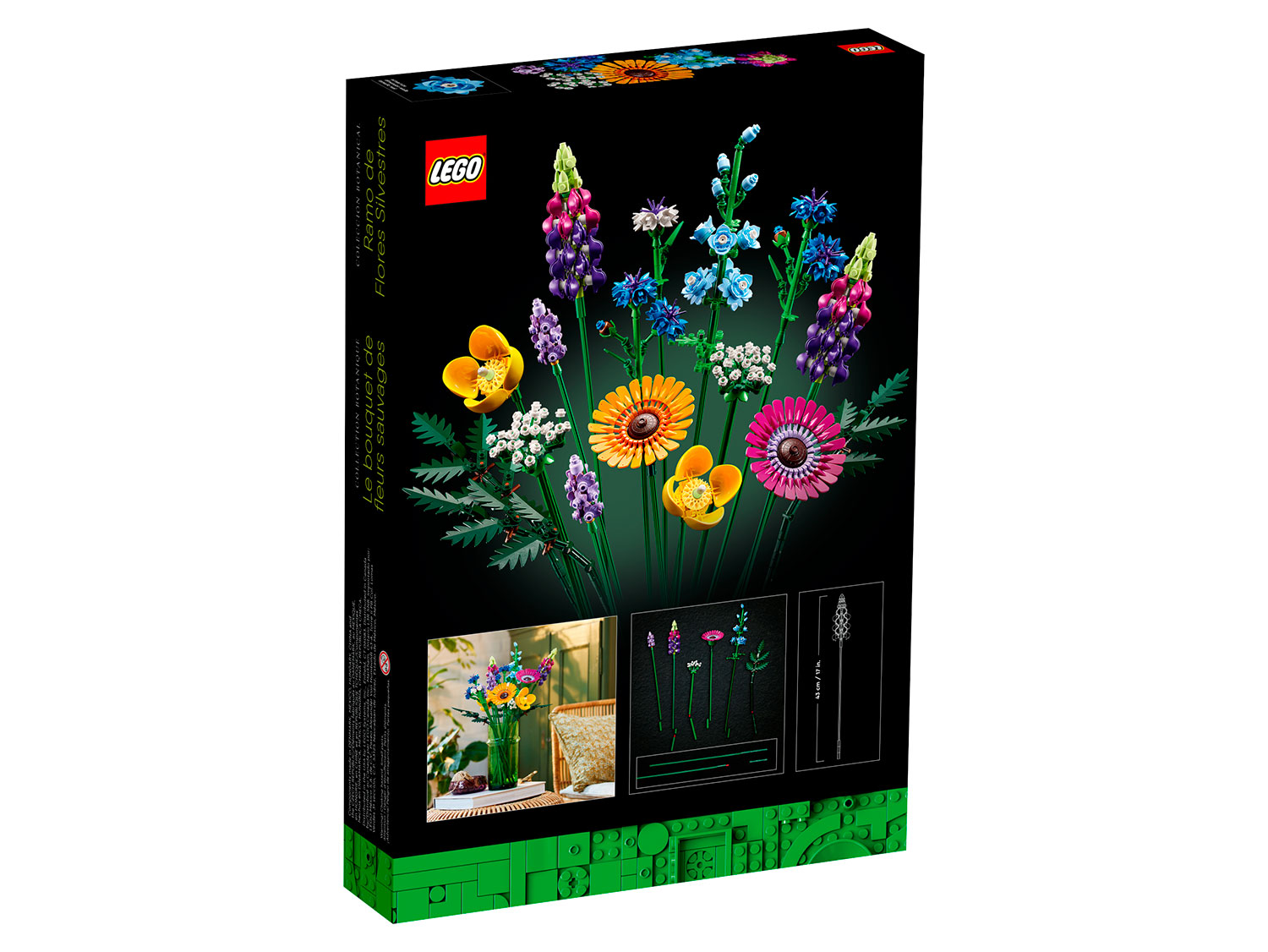 Конструктор LEGO Icons Букет полевых цветов 10313 939 дет. - фото 8