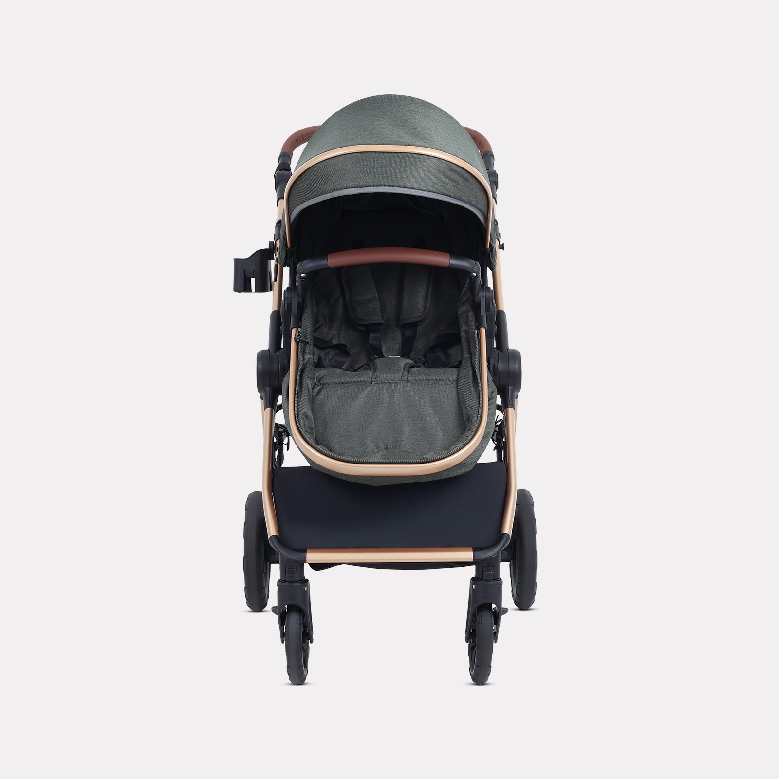 Коляска трансформер Rant Basic Roller Gold 2в1, olive зеленый - фото 15