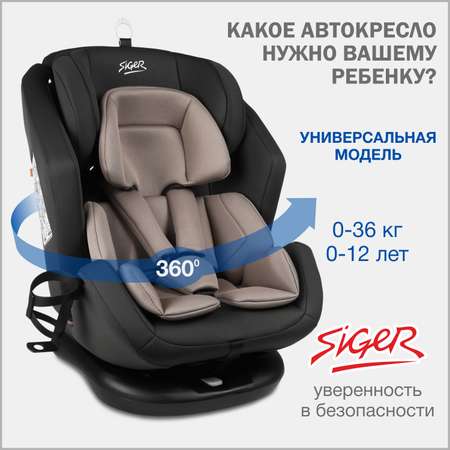 Автокресло SIGER Ультра 0+/1/2/3 (0-36 кг)