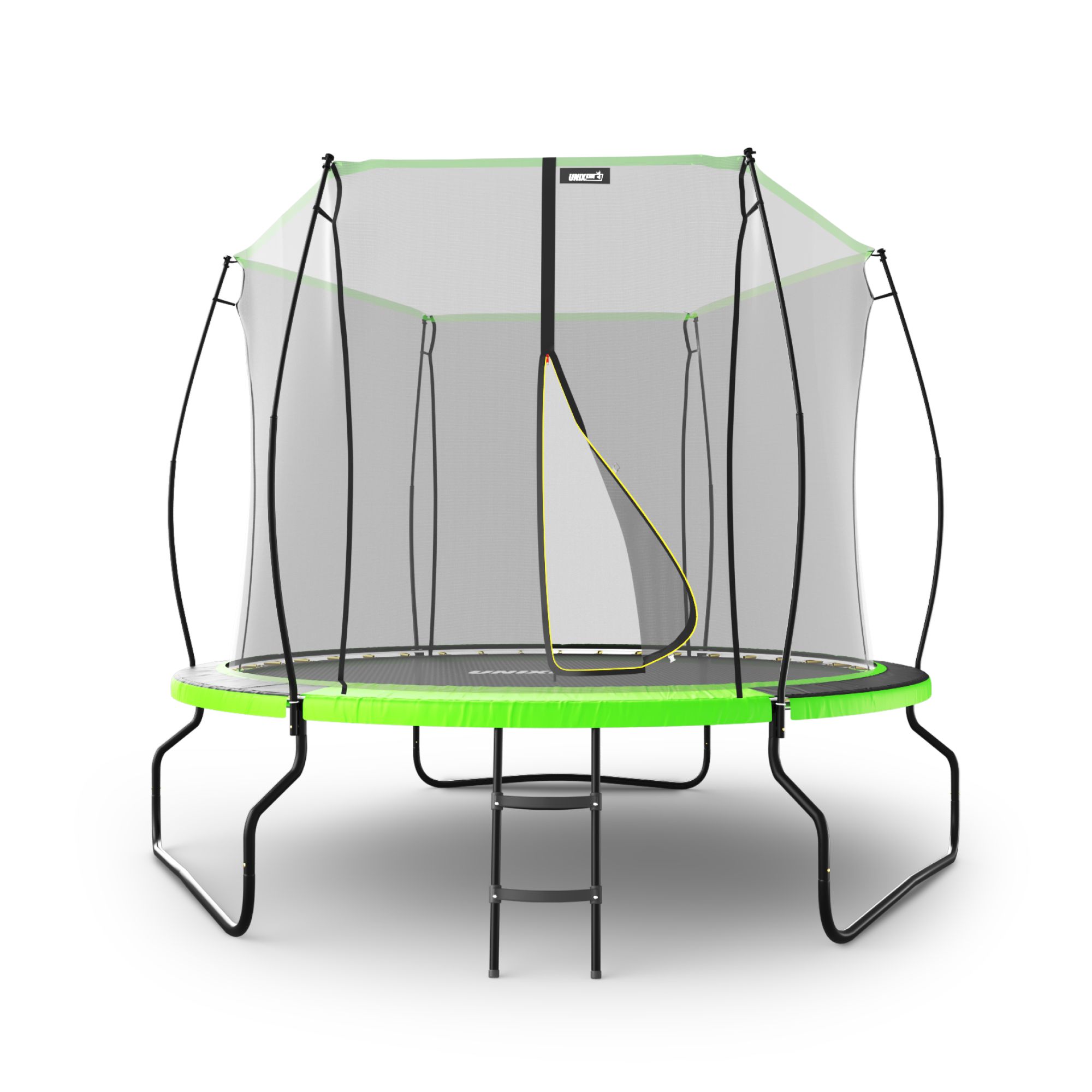 Батут каркасный UNIX line Ufo 8 ft Green диаметр 244 см до 150 кг - фото 16