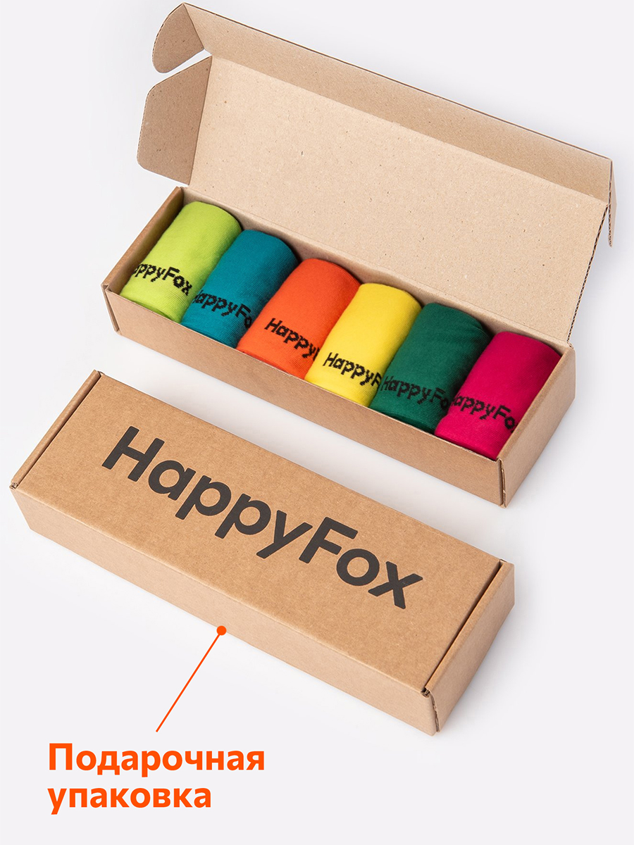Носки 6 пар HappyFox HFET3001NKяркий.микс - фото 3