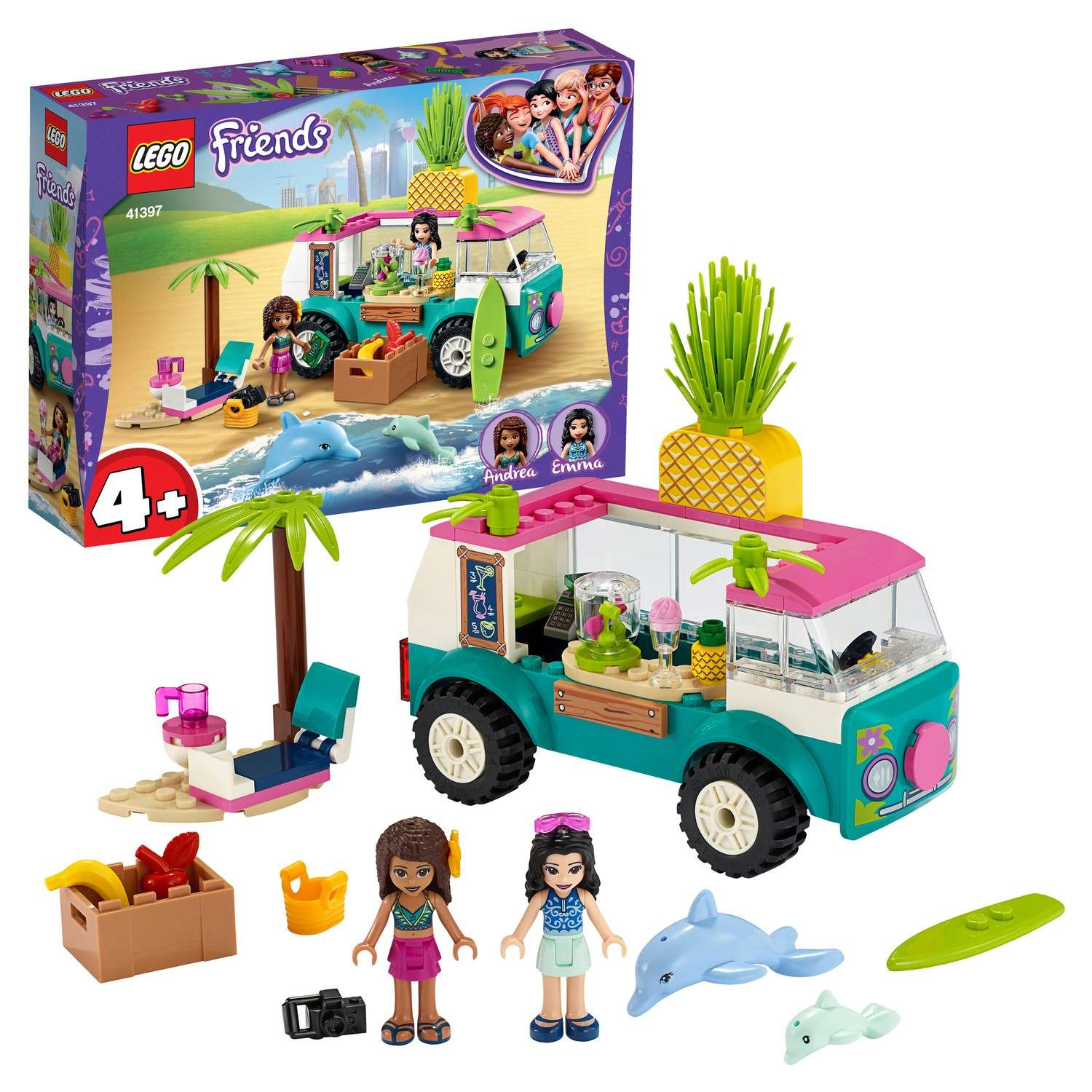Конструктор LEGO Friends Фургон-бар приготовления сока блочный - фото 1