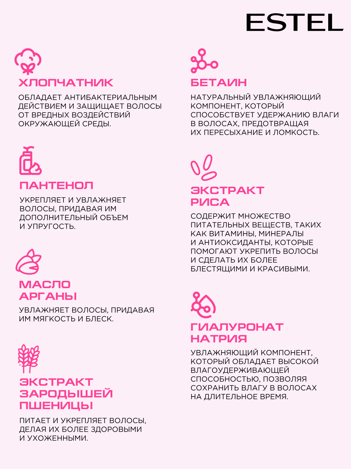 Увлажняющий спрей ESTEL 18+ PLUS термозащита для волос лёгкое расчёсывание 200 мл - фото 4