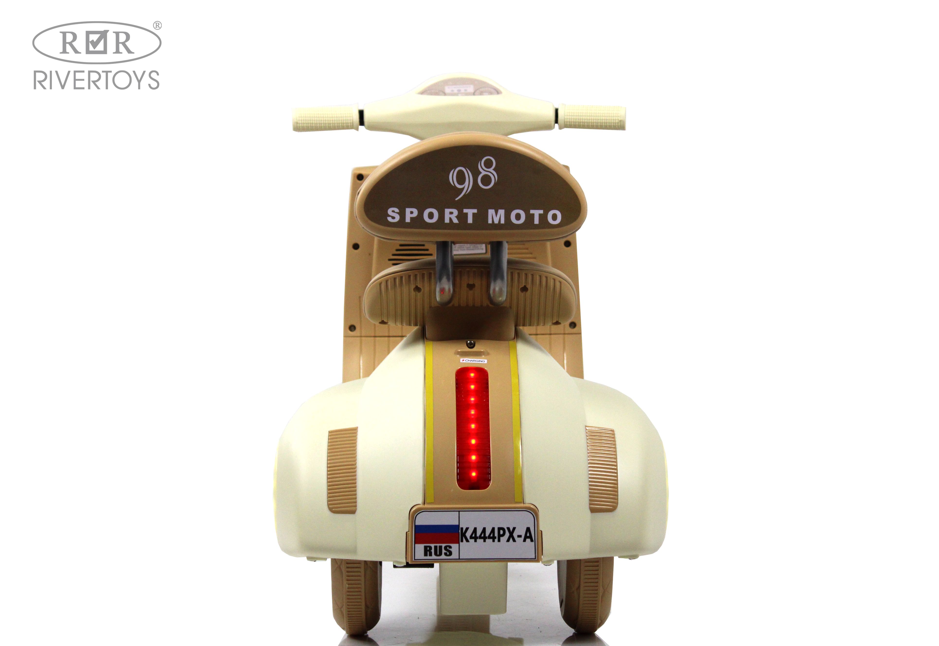 Электромобиль RIVERTOYS K444PX-A-BEIGE - фото 5