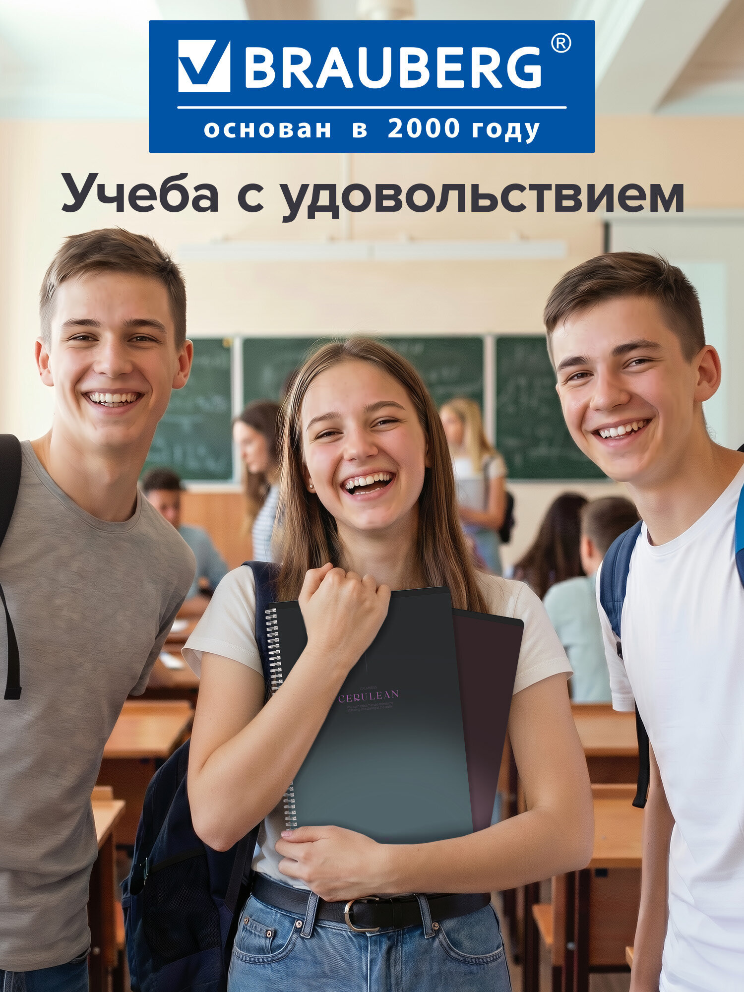 Тетрадь Brauberg клетка 96 лист. 2 шт. - фото 5