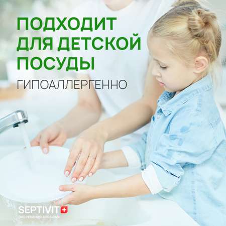 Средство для мытья посуды SEPTIVIT Premium Альпийская мята 1л