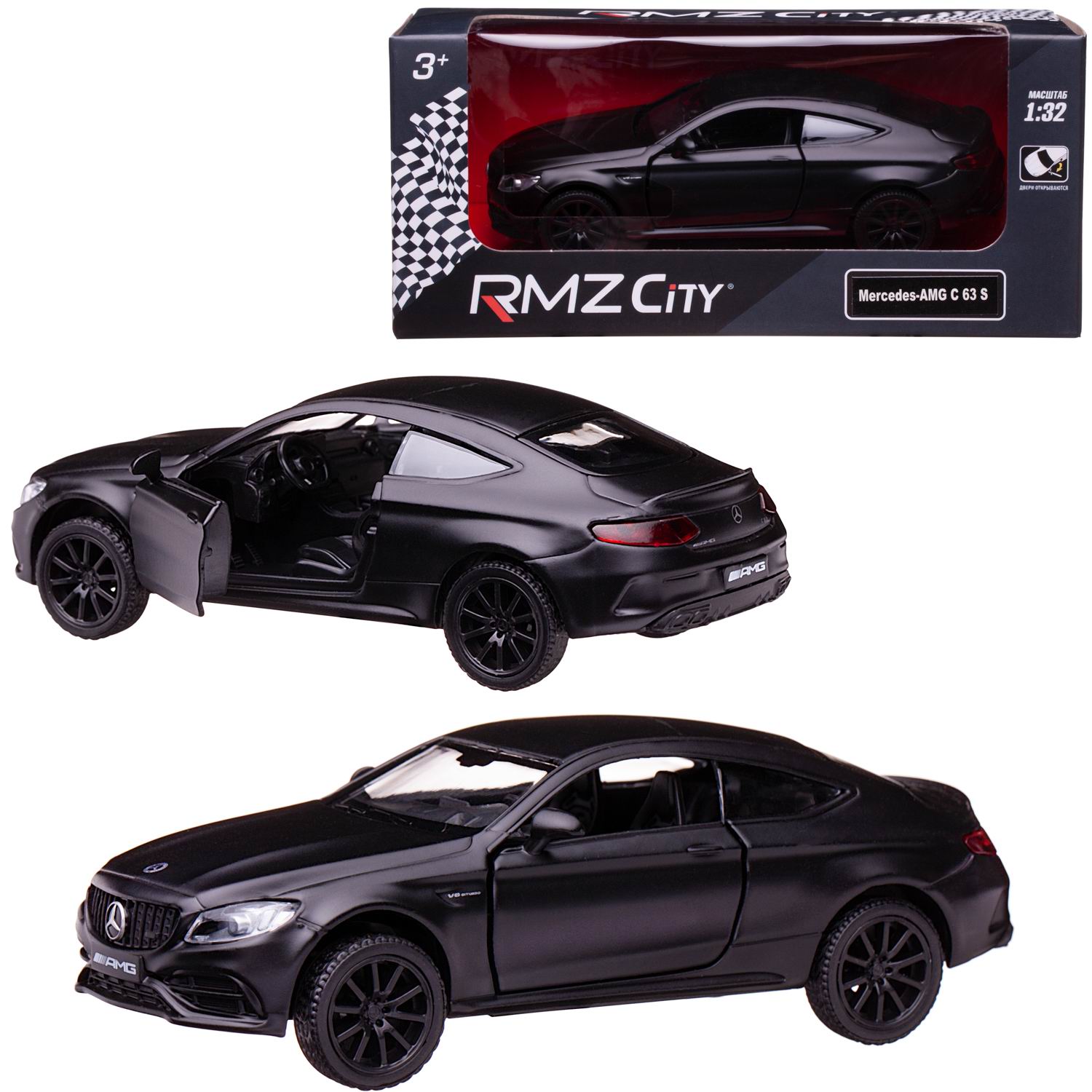 Автомобиль Uni-Fortune Mercedes 1:32 554987M - фото 3