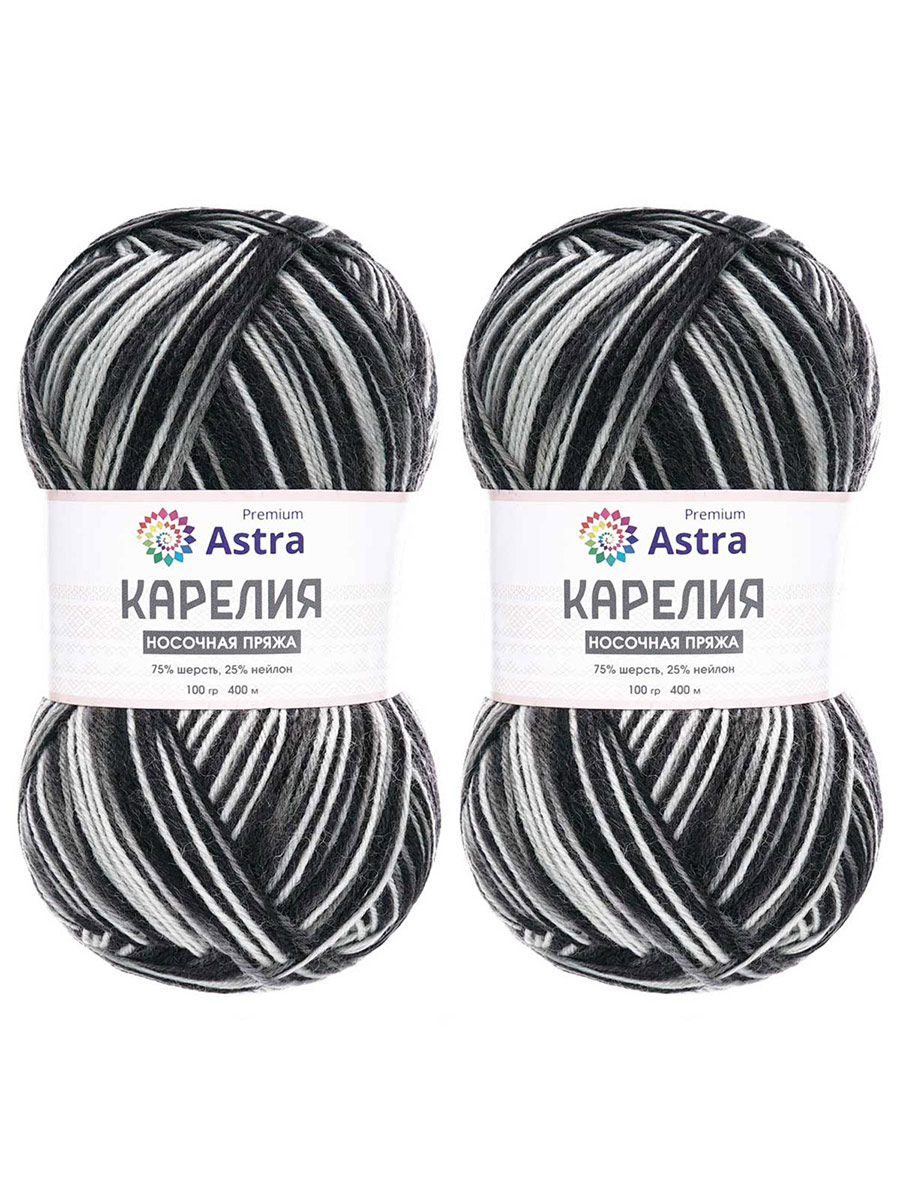 Пряжа для вязания носочная Astra Premium 100г 400м 2шт - фото 8
