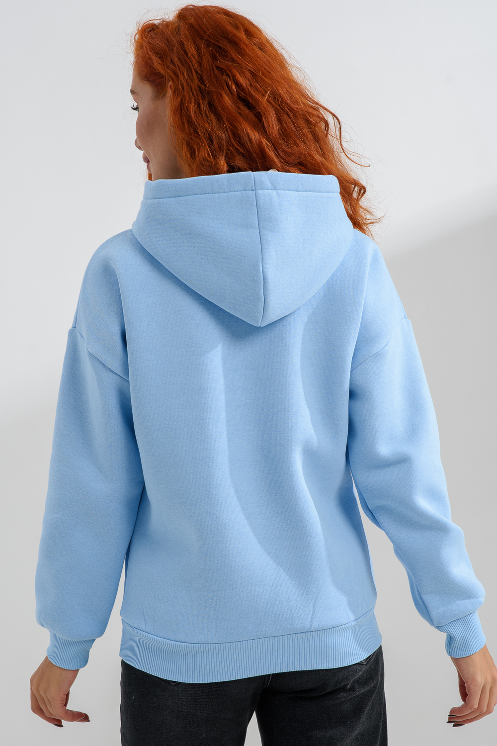 Худи Натали Суслова 8565 голубой+лабубу - фото 2