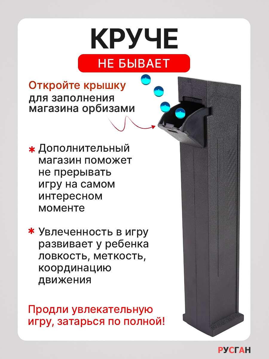 Комплектующее для игрушечного оружия RUSHGAN Магазин к автомату UMP 45 - фото 2