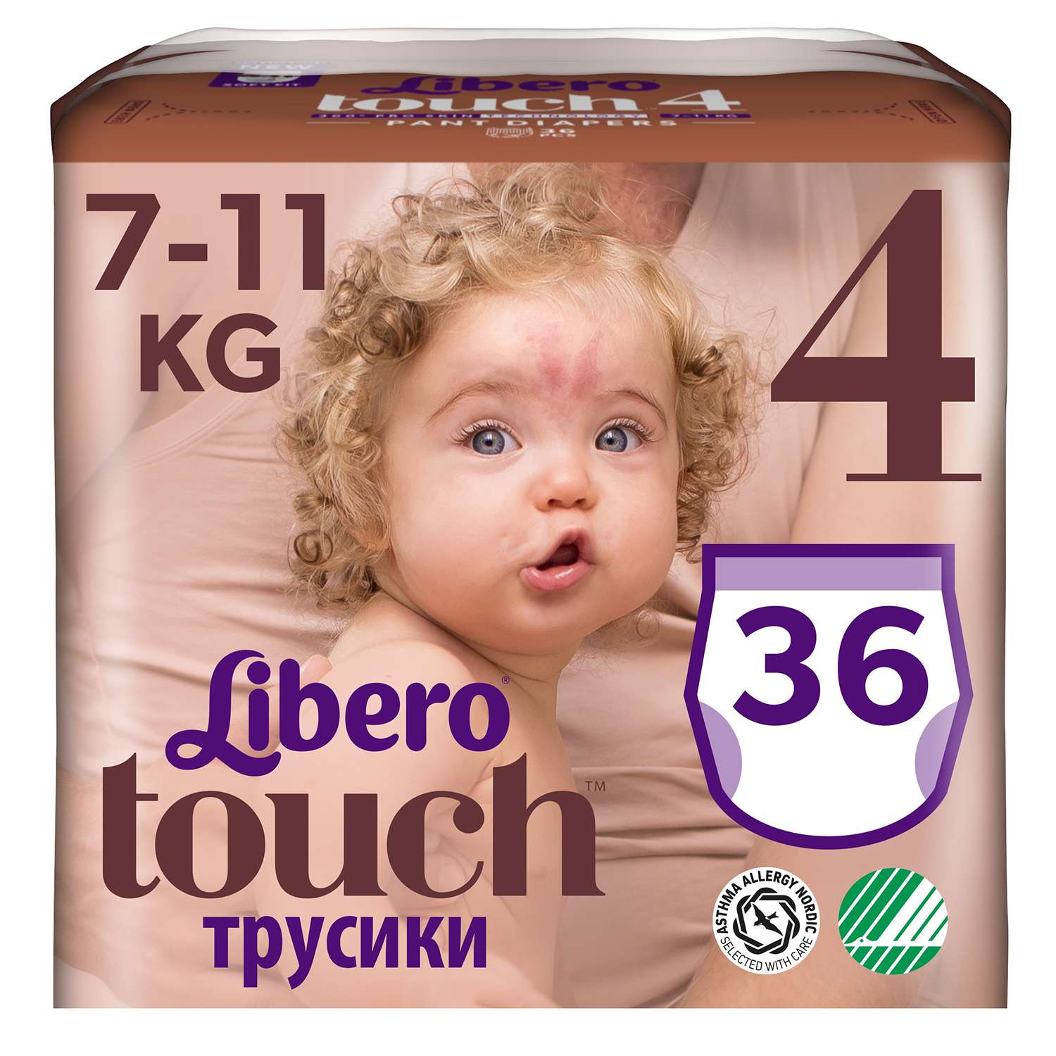 Трусики Libero 4 (7-11 кг) 36 шт. - фото 1