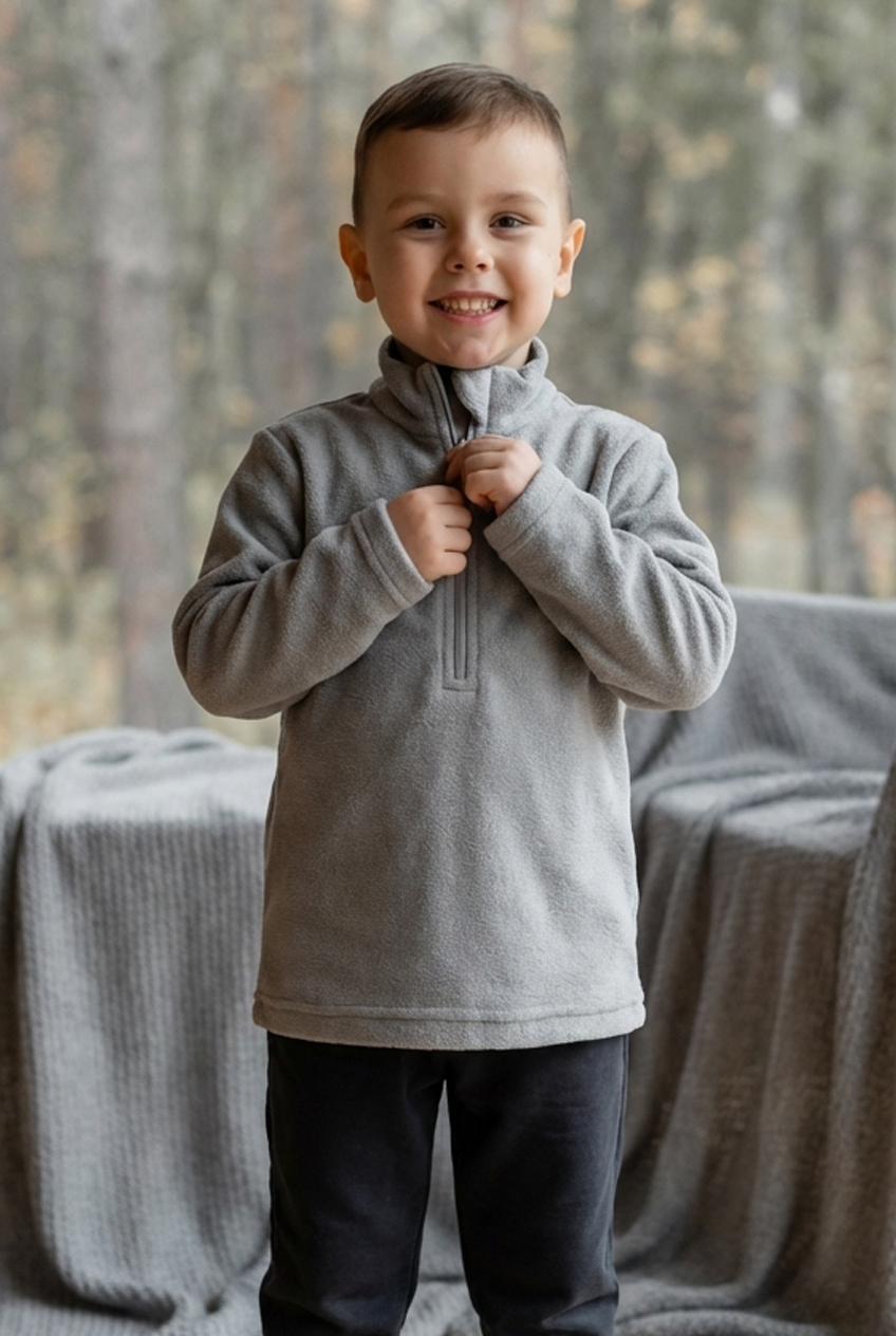 Изображение товара Детская флисовая толстовка Рыжик на молнии для мальчика и девочки 116 размер Изображение товара Детская флисовая толстовка Рыжик на молнии для мальчика и девочки 116 размер