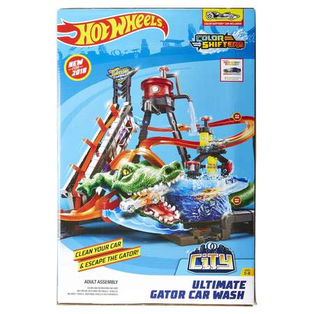 Гараж Hot Wheels Невообразимая автомойка с лифтом, многоуровневый