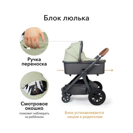 Коляска 2в1 Happy Baby Mommer Pro Olive