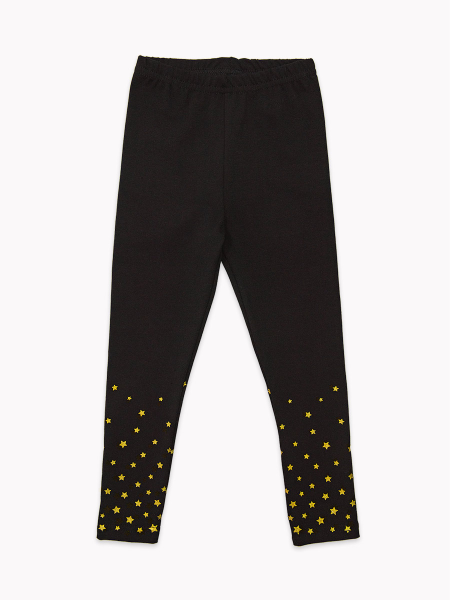 Леггинсы Ивбэби 30509/черный_золотой - фото 1