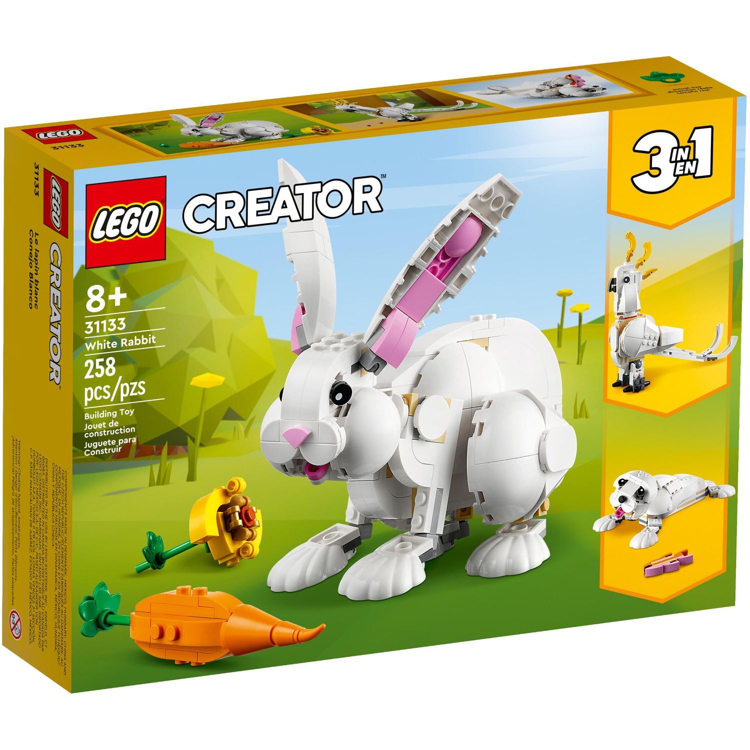 Конструктор LEGO Creator Белый кролик блочный - фото 1