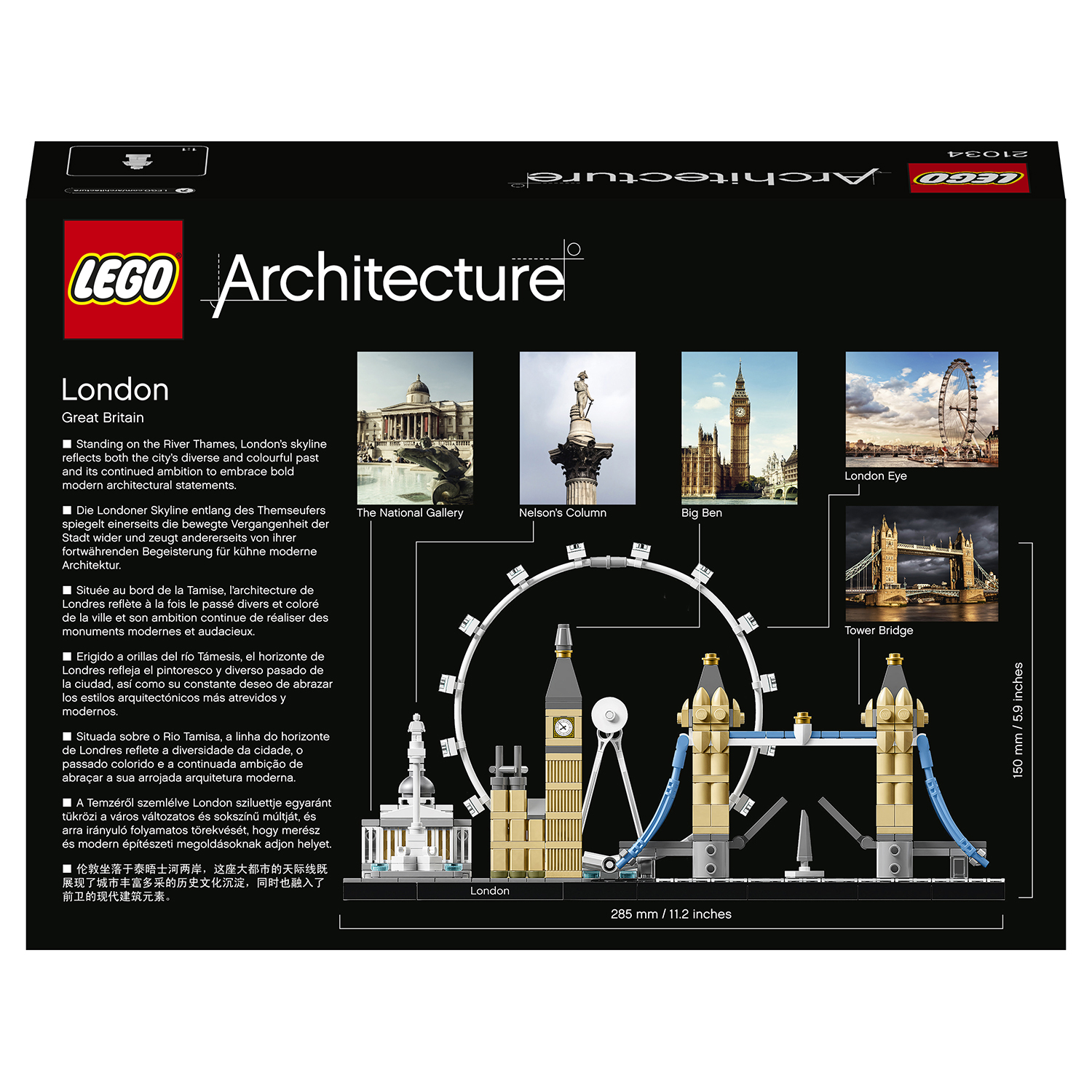 Конструктор LEGO Architecture Лондон 468 дет. - фото 3