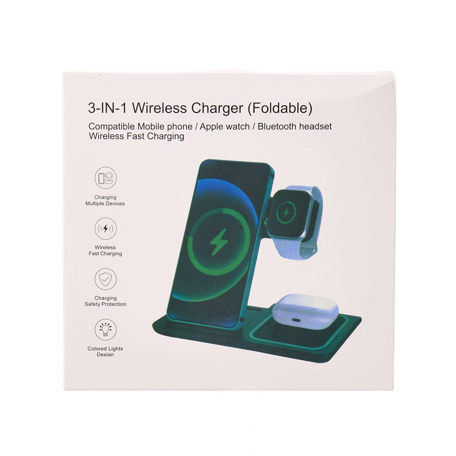 Станция для беспроводной зарядки ё 3-х устройств - фото 4