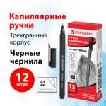 Ручка капиллярная Brauberg 12 шт.