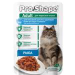 Корм для взрослых кошек ProShape консервированный полнорационный с рыбой в соусе 75г