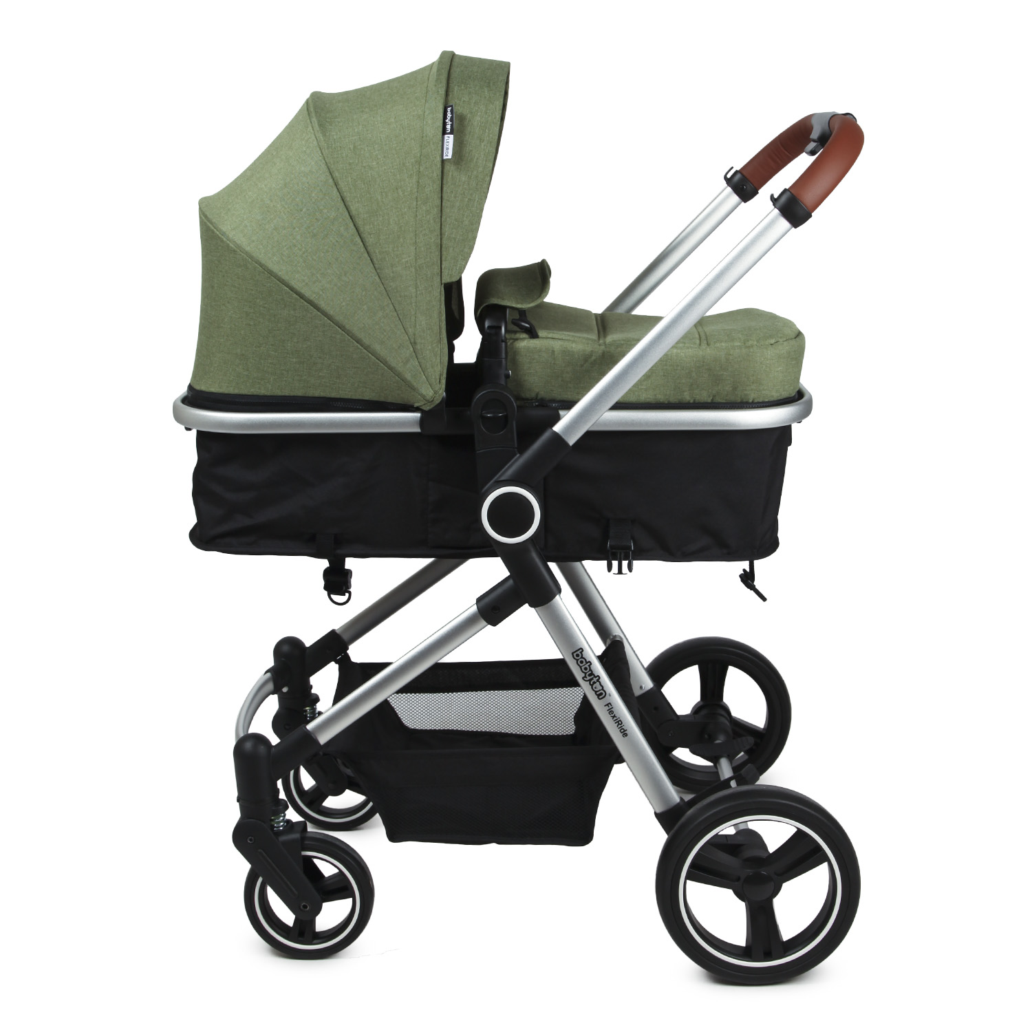 Коляска трансформер Babyton FlexiRide Black-Green - фото 11