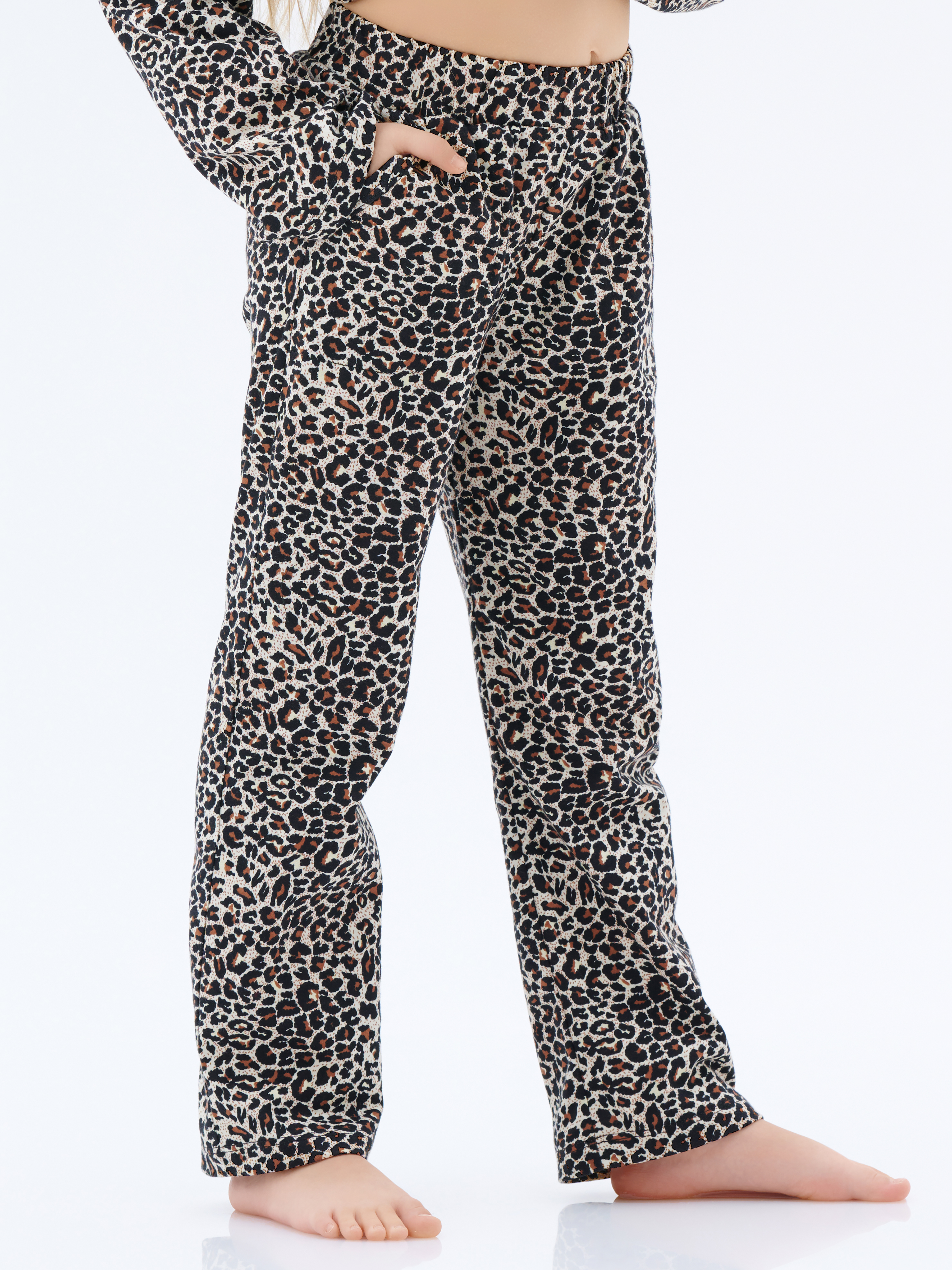 Пижама КрутышОк Т-026 коричневый, черный - фото 3