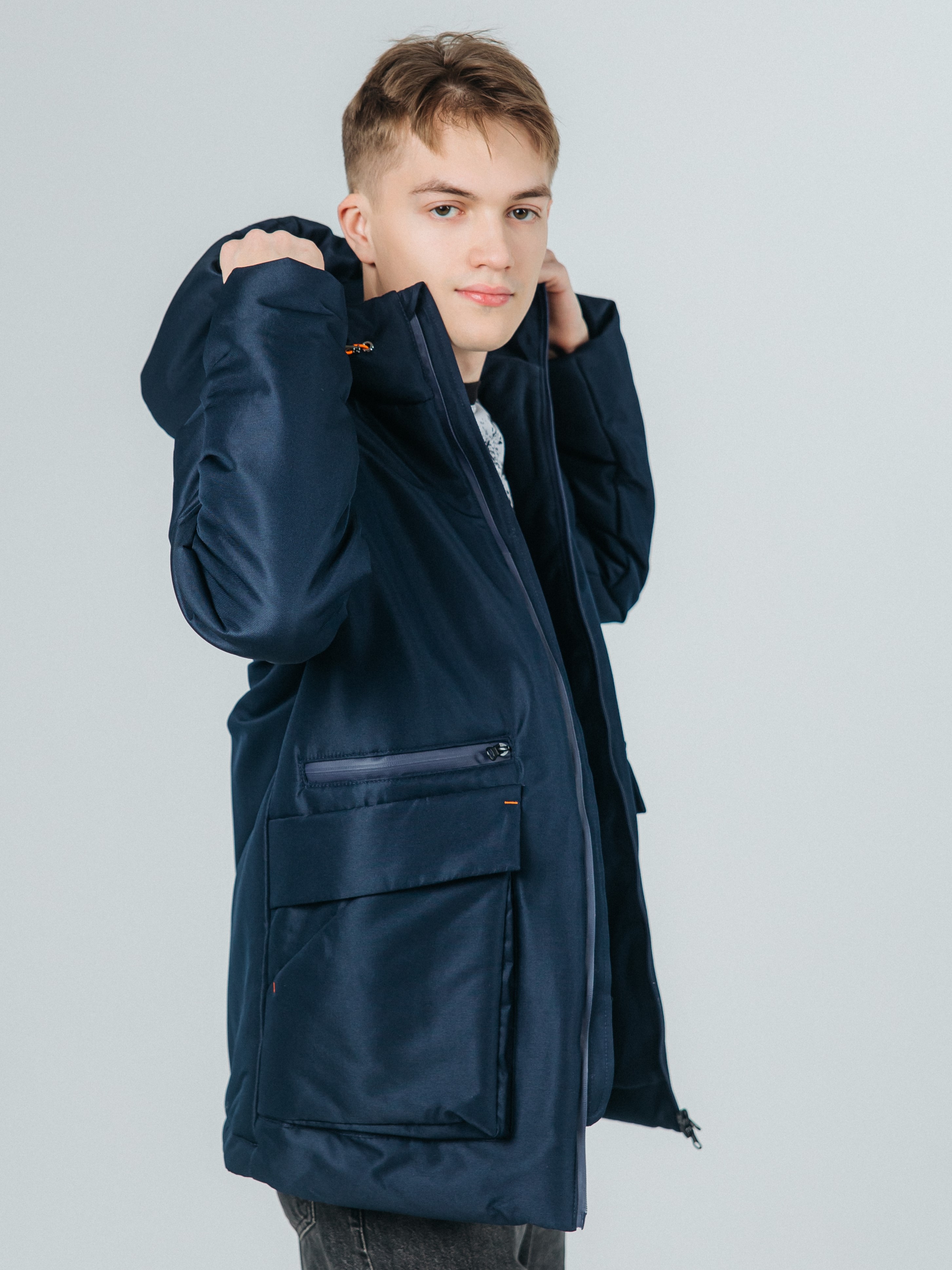 Куртка Аврора 1086-М/темно-синий - фото 2