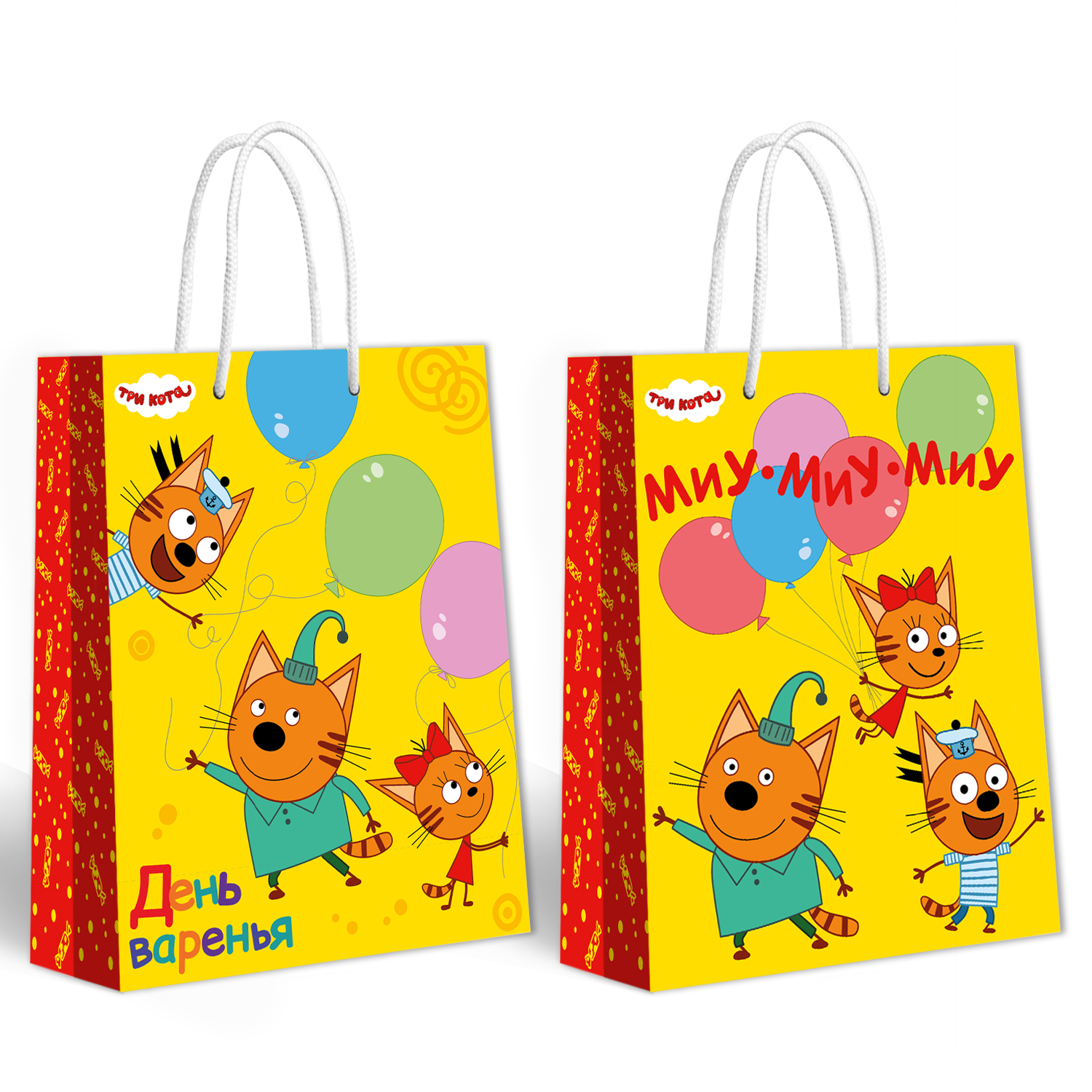 Пакет подарочный ND PLAY Три кота День Варенья 35*45см - фото 4
