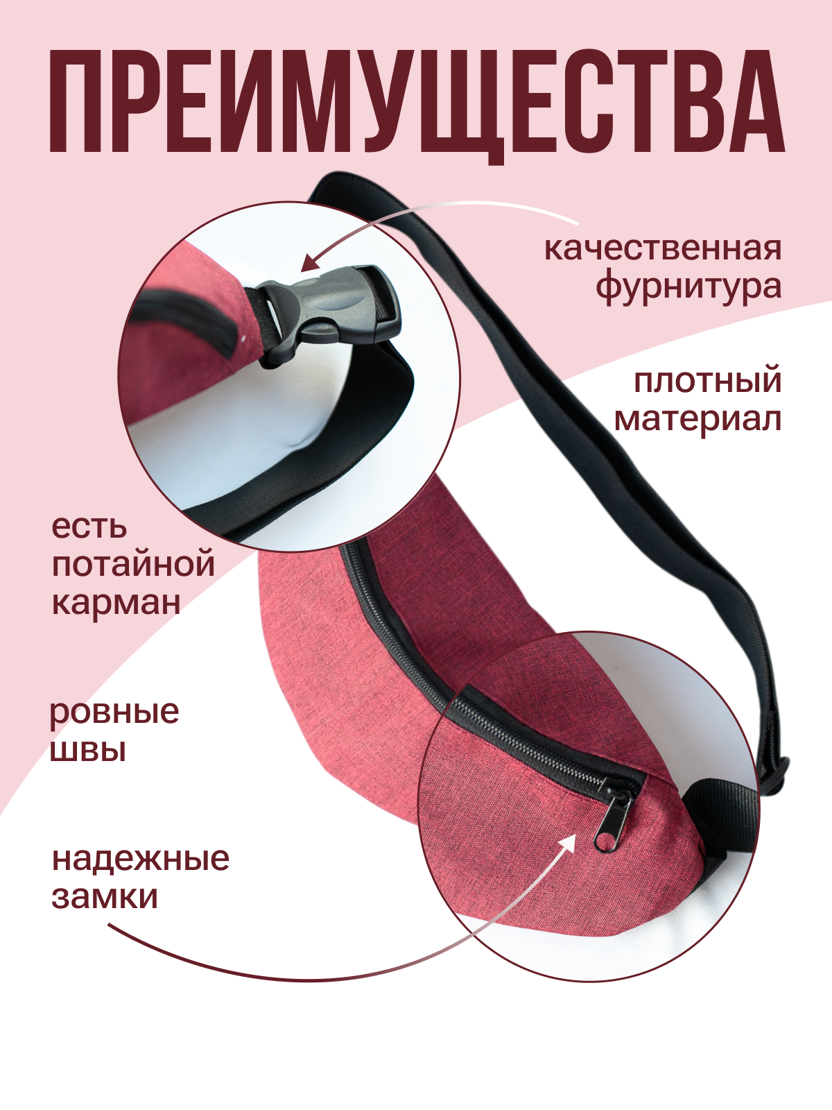 Сумка поясная LE.CLO Поясная - фото 5