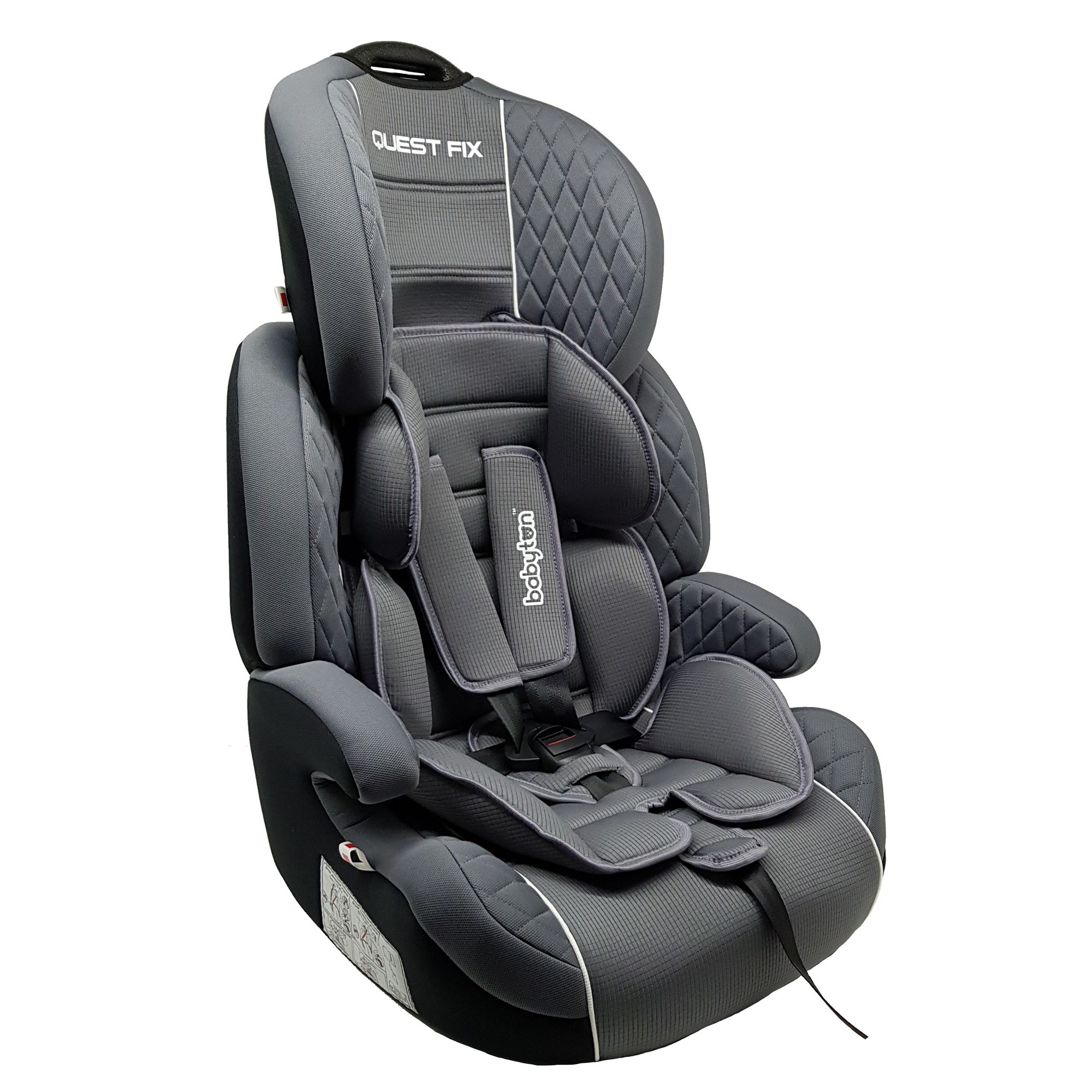 Автокресло Babyton Quest Fix Isofix 1/2/3 (9-36 кг) серый - фото 4
