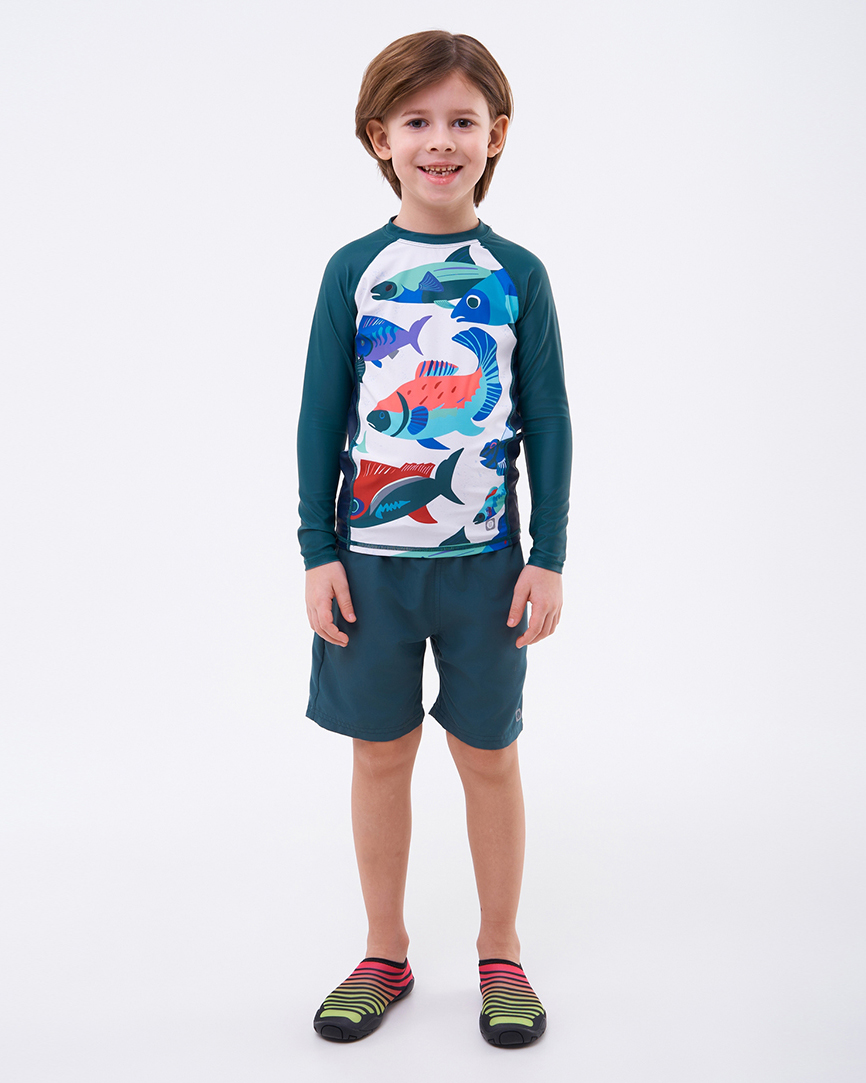 Купальный лонгслив Lassie с УФ-защитой 72204404-8890 - фото 1