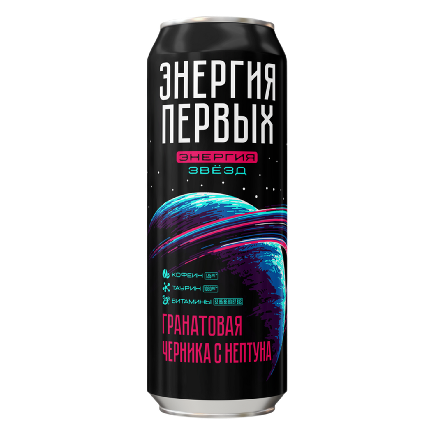 Напиток безалкогольный Энергия первых Гранатовая черника с Нептуна тонизирующий газированный 0.45л - фото 2