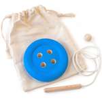 Шнуровка Ulanik Пуговка синяя