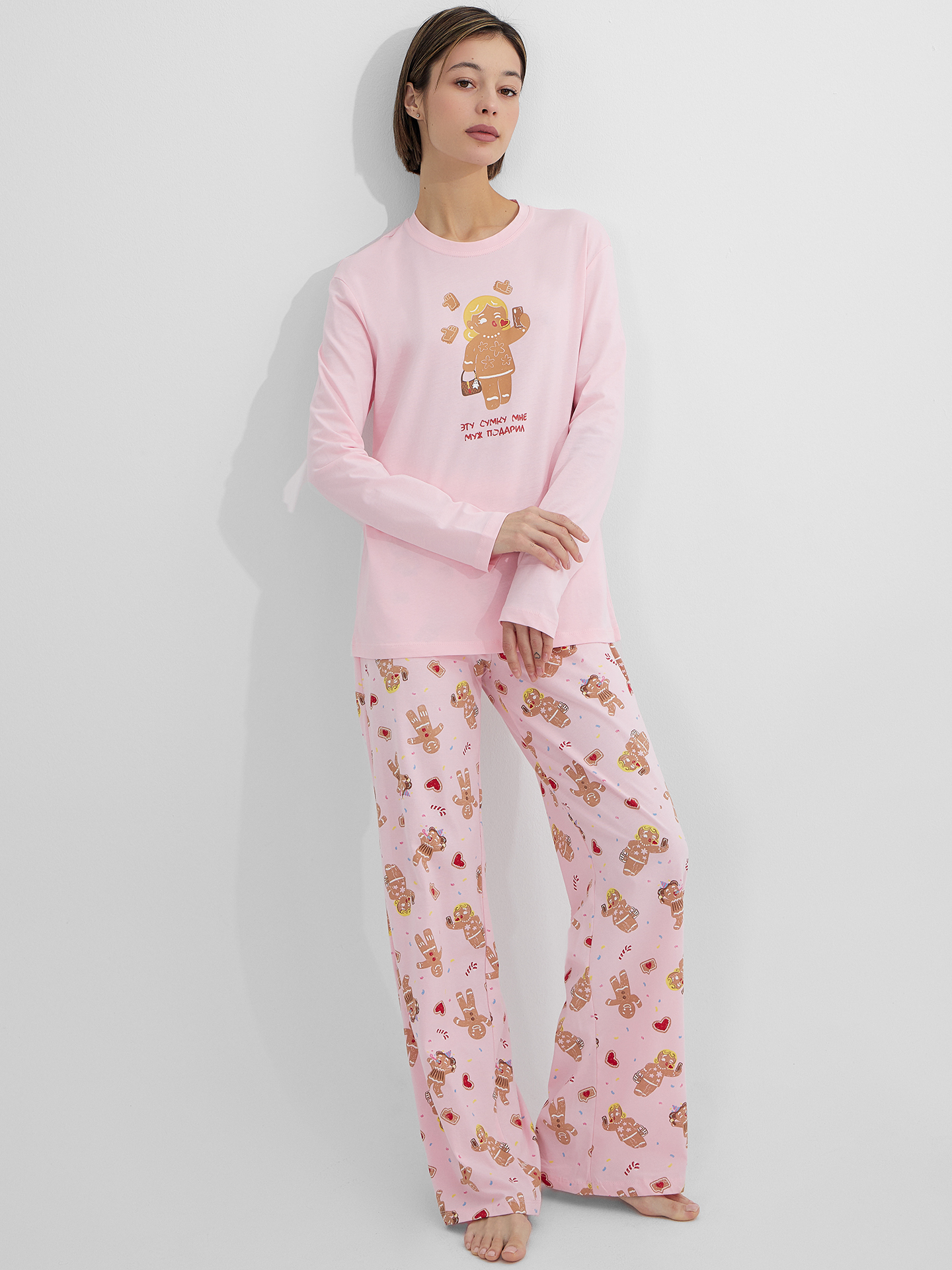 Пижама Mark Formelle (Марк Формэль) 592634/розовая сказка +печенье на розовом - фото 6
