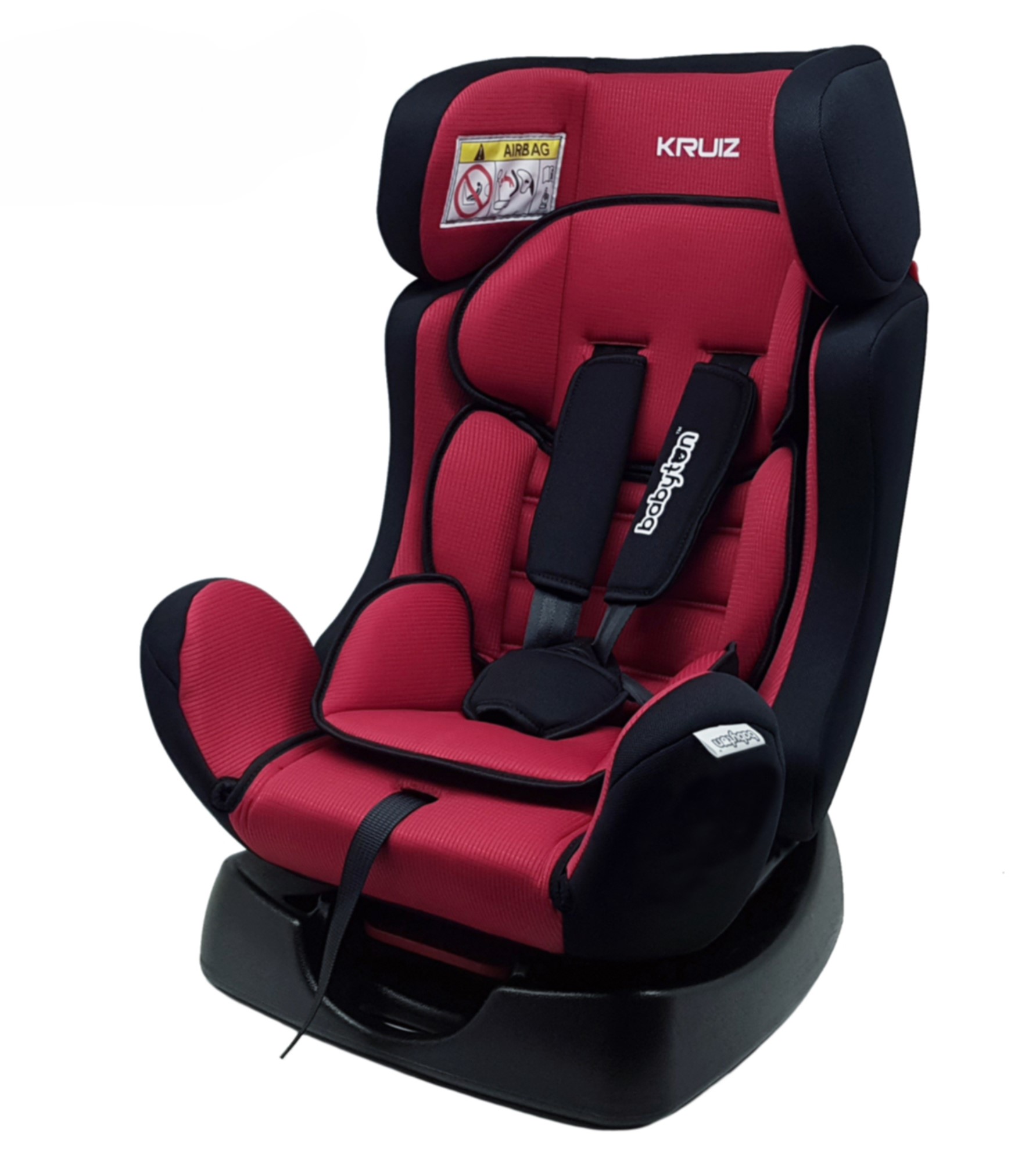 Автокресло Babyton Kruiz 0+/1/2 (0-25 кг) красный - фото 1
