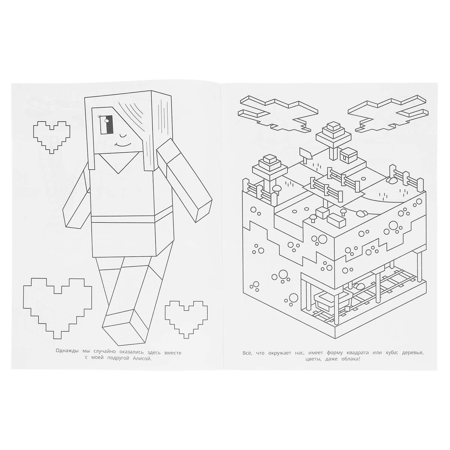 Раскраска УМка Удивительный квадромир По мотивам Майнкрафт - фото 2